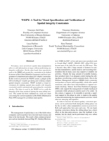 WiSPY: A Tool for Visual Specification and Verification of Spatial Integrity Constraints