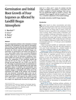 Germination and initial root growth of four legumes as affected by landfill biogas atmosphere