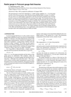 Radial gauge in poincare gauge field-theories