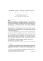 How should I explain? A comparison of different explanation types for recommender systems