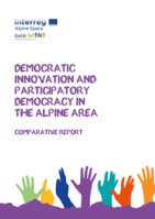 Democratic innovation and participatory democracy in the Alpine area: comparative report