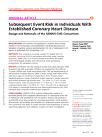 Subsequent Event Risk in Individuals With Established Coronary Heart Disease
