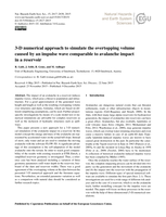 3-D numerical approach to simulate the overtopping volume caused by an impulse wave comparable to avalanche impact in a reservoir