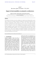 Impact of electromobility on automotive architectures