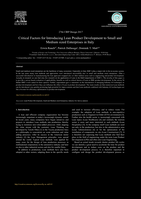 Critical Factors for Introducing Lean Product Development to Small and Medium sized Enterprises in Italy