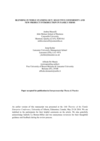 Blending in while standing out: Selective conformity and new product introductions in family firms