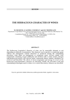 The herbaceous character of wines