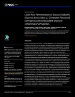 Lactic acid fermentation of cactus cladodes (Opuntia ficus-indica L.) generates flavonoid derivatives with antioxidant and anti-inflammatory properties
