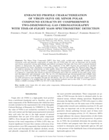 Enhanced Profile Characterization of Virgin Olive Oil Minor Polar Compound Extracts by Comprehensive Two-Dimensional Gas Chromatography with Time-of-Flight Mass Spectrometric Detection