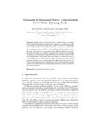 Personality & Emotional States: Understanding Users' Music Listening Needs