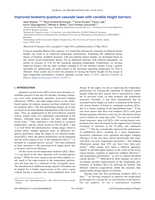 Improved terahertz quantum cascade laser with variable height barriers