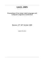 LULCL 2005: [Bolzano, 27th-28th October 2005] ; proceedings