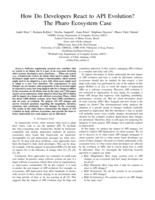 How do developers react to API evolution? the Pharo ecosystem case