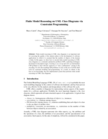 Finite model reasoning on UML class diagrams via constraint programming