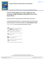 Current technologies and new insights for the recovery of high valuable compounds from fruits by-products
