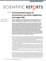 Environmental impact of omnivorous, ovo-lacto-vegetarian, and vegan diet