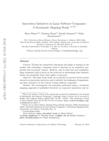 Innovation Initiatives in Large Software Companies: A Systematic Mapping Study