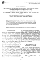 Self-consistent tight-binding calculations of electronic and optical properties of semiconductor nanostructures