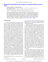 Monte-Carlo-based spectral gain analysis for terahertz quantum cascade lasers