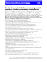 Framing the concept of satellite remote sensing essential biodiversity variables: challenges and future directions