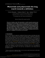 Monomials and polynomials: The long march towards a definition