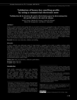 Validation of honey-bee smelling profile by using a commercial electronic nose