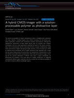 A hybrid CMOS-imager with a solution-processable polymer as photoactive layer