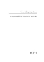 La chancellerie royale et la régionalité lexicale