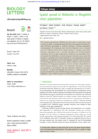 Spatial spread of Wolbachia in Rhagoletis cerasi populations