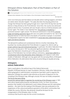 Ethiopia’s Ethnic Federalism: Part of the Problem or Part of the Solution