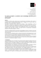 Tra teoria ed empiria. La semiotica come metodologia descrittiva per le scienze sociali.