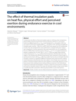 The effect of thermal insulation pads on heat flux, physical effort and perceived exertion during endurance exercise in cool environments