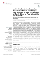 Lactic acid bacterium population dynamics in artisan sourdoughs over one year of daily propagations is mainly driven by flour microbiota and nutrients