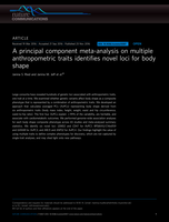 A principal component meta-analysis on multiple anthropometric traits identifies novel loci for body shape