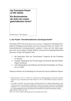 Jan Francësch Pezzei (1765-1819): Ein Buchensteiner als Autor der ersten gadertalischen Verse?