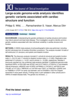 Large-scale genome-wide analysis identifies genetic variants associated with cardiac structure and function