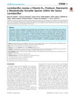 Lactobacillus rossiae, a Vitamin B-12 Producer, Represents a Metabolically Versatile Species within the Genus Lactobacillus