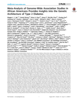 Meta-analysis of genome-wide association studies in African Americans provides insights into the genetic architecture of type 2 diabetes