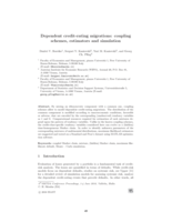 Dependent credit-rating migrations: coupling schemes, estimators and simulation