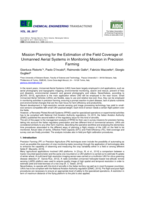 Mission Planning for the Estimation of the Field Coverage of Unmanned Aerial Systems in Monitoring Mission in Precision Farming