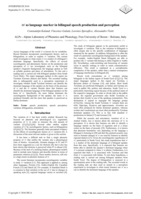 /r/ as language marker in bilingual speech production and perception