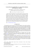 Gravity-driven, dry granular flows over a loose bed in stationary and homogeneous conditions