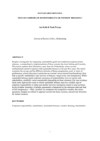 Sustainable Bonuses: Sign of Corporate Responsibility or Window Dressing?