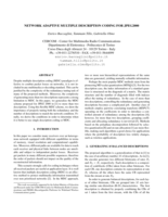 Network adaptive multiple description coding for JPEG2000