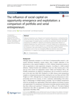 The influence of social capital on opportunity emergence and exploitation: a comparison of portfolio and serial entrepreneurs