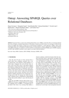 Ontop: Answering SPARQL queries over relational databases