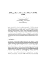 2D-Hygrothermal Simulation of Historical Solid Walls