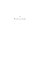Rheto-Romance Studies: Year 2016