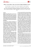 Influence of Solar Irradiance Models on the Selection of Optimal Refurbishment Measures