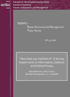“Now that you mention it”: A Survey Experiment on Information, Salience and Online Privacy